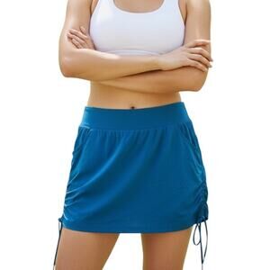 Columbia Women's All Season Ruched Skort, Blue, Size XL